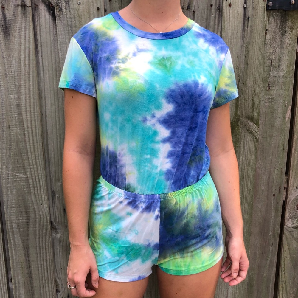 American Apparel Tie Dye T-shirt Romper